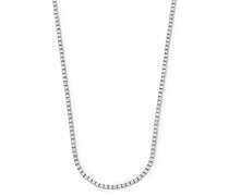 Halskette aus 14kt Weißgold mit Diamanten