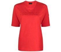 T-Shirt mit Logo-Stickerei