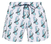 paisley swim shorts