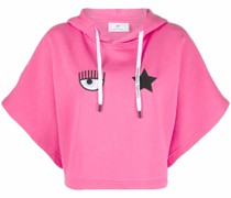 Logomania Cropped-Kapuzenpullover