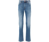 Slim-Fit-Jeans mit Kontrastnaht