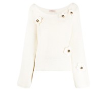 Pullover mit Blumenapplikation