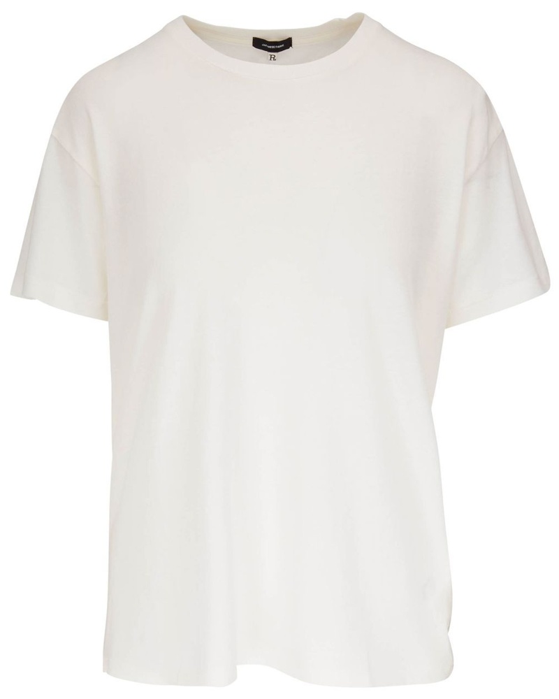 R13 Damen T-Shirt mit rundem Ausschnitt