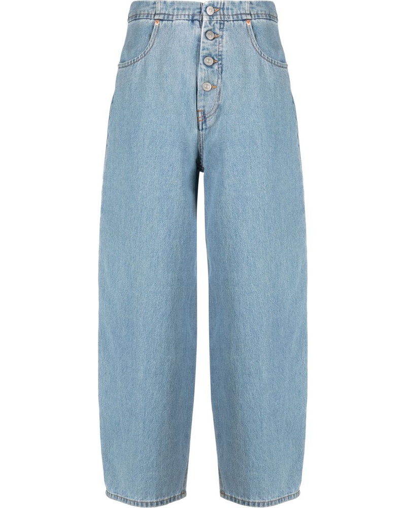 Maison Margiela Damen Halbhohe Cropped-Jeans