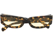 Eckige Sonnenbrille in Schildpattoptik