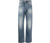 Gerade Jeans im Distressed-Look