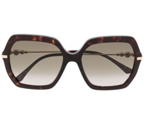 Eckige Esther Havana Sonnenbrille