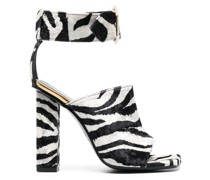 Sandalen mit Zebra-Print 110mm