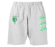 Joggingshorts mit "Lucky"-Print