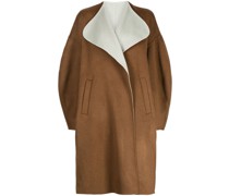 Zweifarbiger Oversized-Mantel