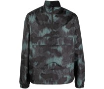 Windbreaker mit abstraktem Print