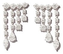 18kt Weißgoldohrringe mit Diamanten