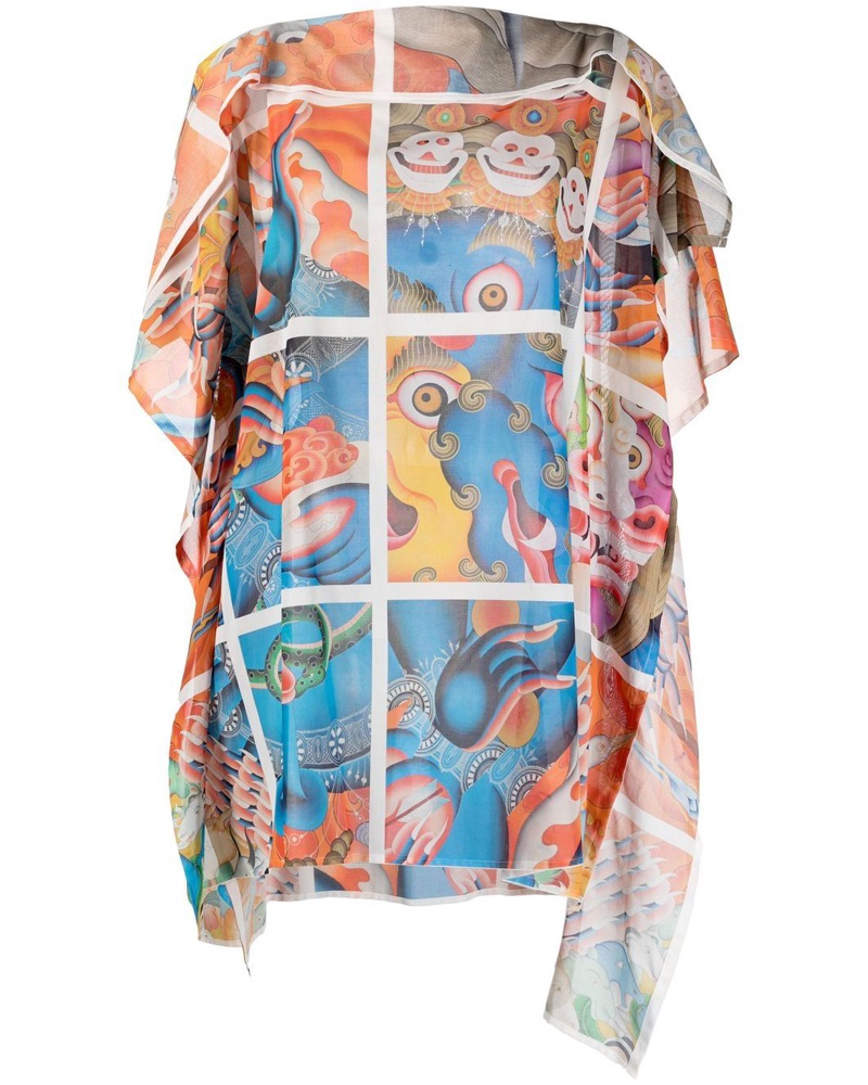 Junya Watanabe Damen Oberteil mit grafischem Print Junya Watanabe Damen Oberteil mit grafischem Print