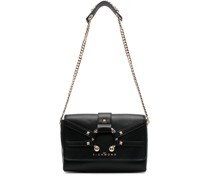 Schultertasche mit Logo-Schild