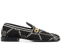 Loafer mit Logo-Print