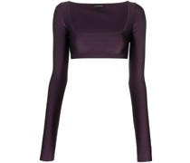 Cropped-Top mit eckigem Ausschnitt