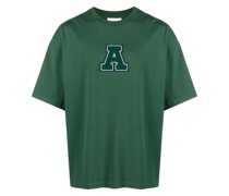 T-Shirt mit geflocktem Logo