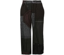 Cropped-Hose im Patchwork-Look