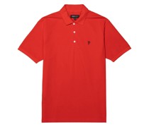 Poloshirt mit Monogramm-Print