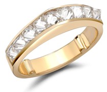 18kt Gelbgoldring mit Diamanten