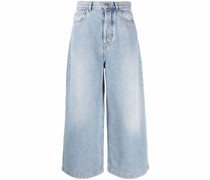 Weite Cropped-Jeans