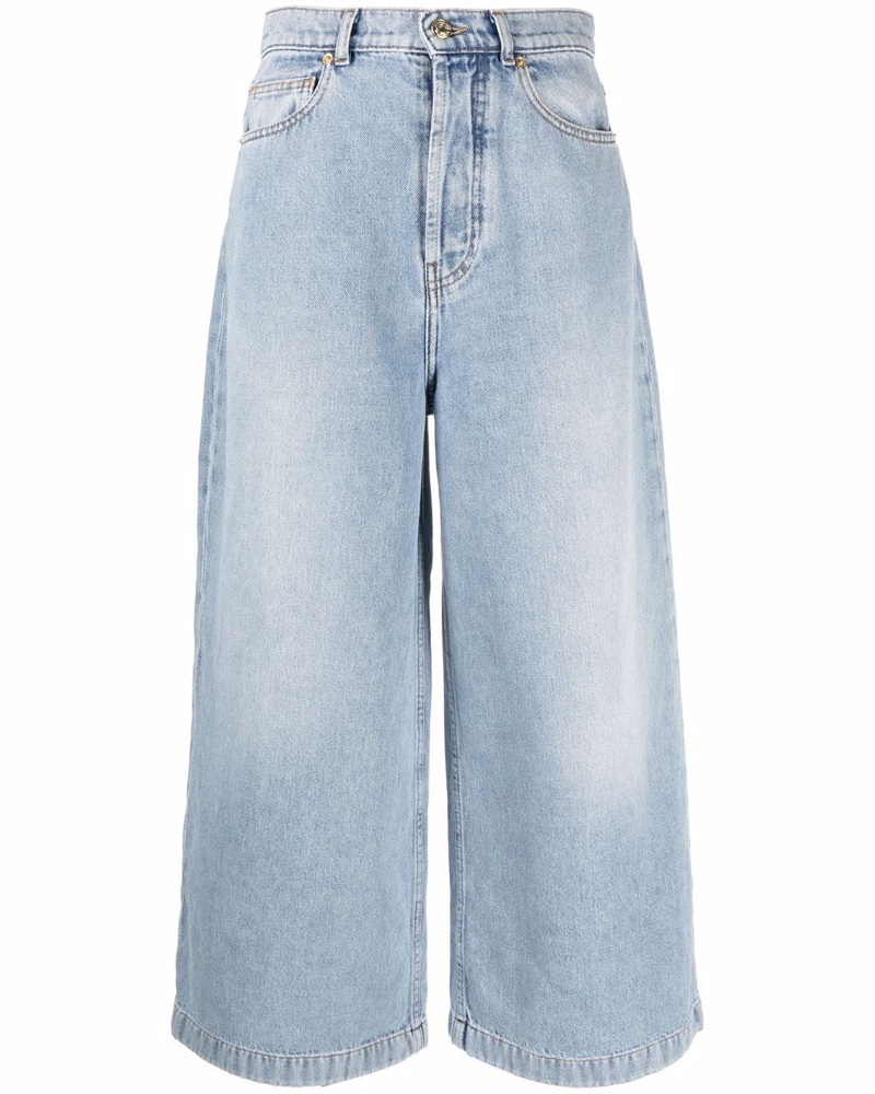 Alexandre Vauthier Damen Weite Cropped-Jeans