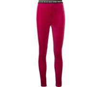 High-Waist-Leggings mit Logo-Print