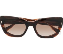 Cat-Eye-Sonnenbrille mit breitem Gestell