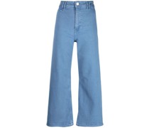 Jeans-Culotte mit hohem Bund