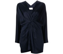 Minikleid aus Seide mit Twist-Detail