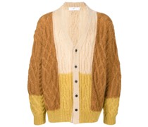 Cardigan mit Zopfmuster