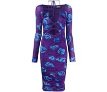 Midikleid mit Blumen-Print
