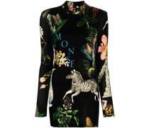 Minikleid mit grafischem Print