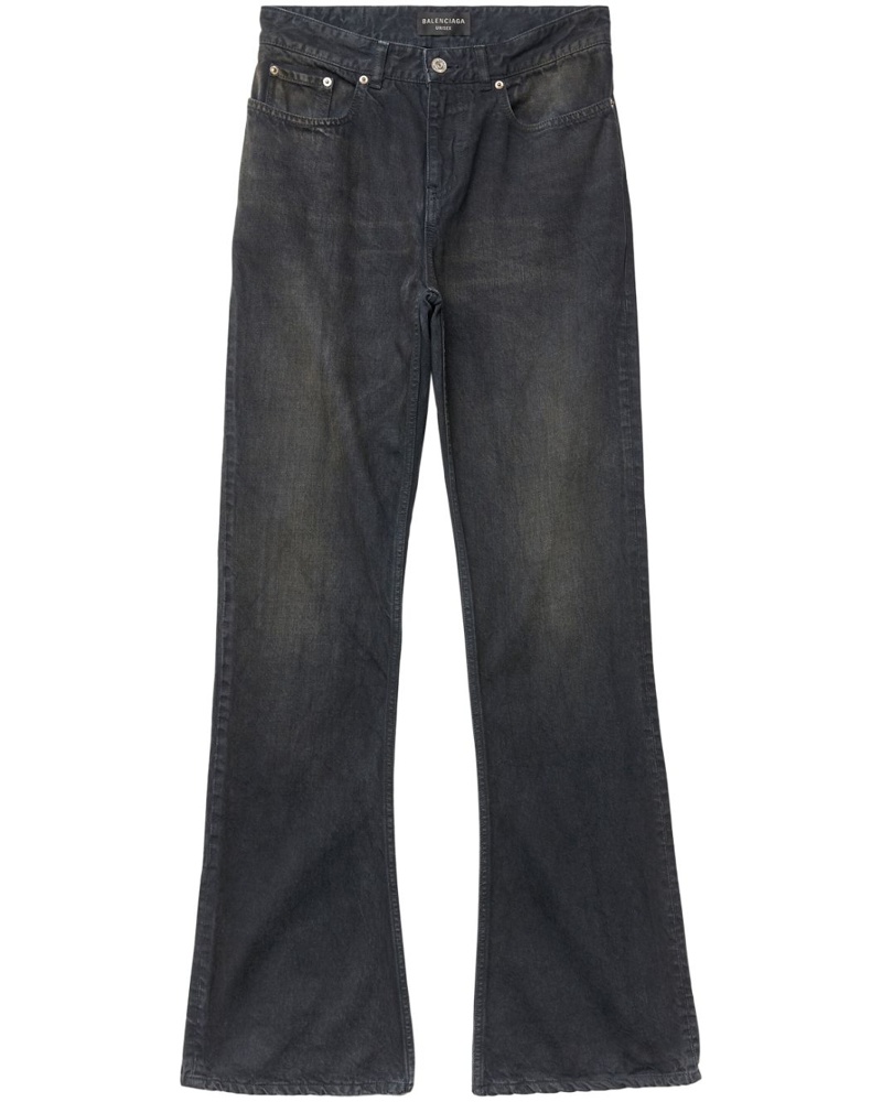 Balenciaga Damen Halbhohe Bootcut-Jeans