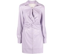 Kleid in Lederoptik