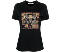 T-Shirt mit Leoparden-Print