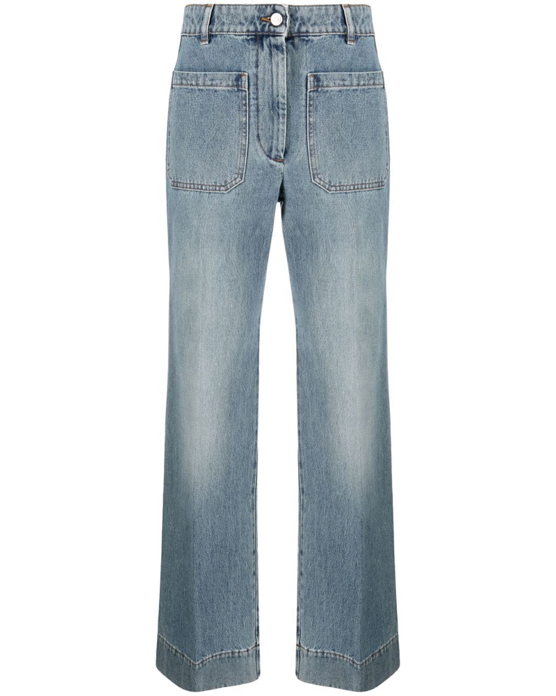 Victoria Beckham Damen Jeans mit hohem Bund