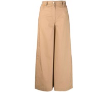 Cropped-Hose mit weitem Bein
