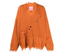 Pullover in Distressed-Optik