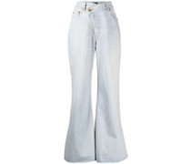 Jeans mit asymmetrischem Bund