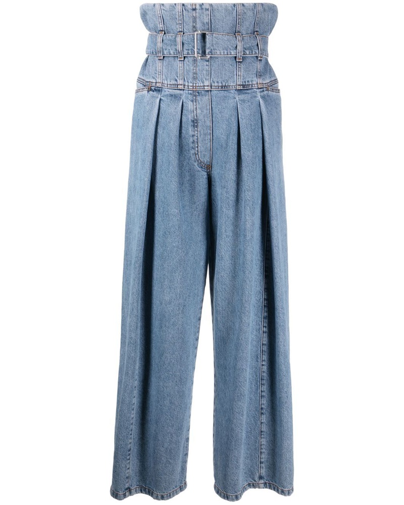 Philosophy Di Lorenzo Serafini Damen Weite Jeans mit hohem Bund OR9591