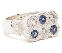 Flowers Grow Together Ring mit Saphir