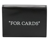 Portemonnaie mit "For Cards"-Print