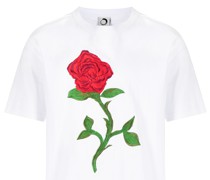 T-Shirt mit Rosen-Print