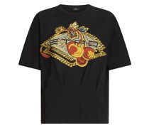 T-Shirt mit Logo-Applikation