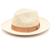 Strohhut mit Zierband