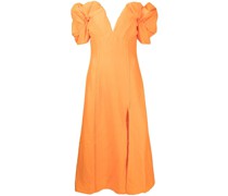 Schulterfreies Midikleid