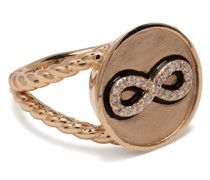 14kt Forever and Ever Gelbgoldring mit Diamanten
