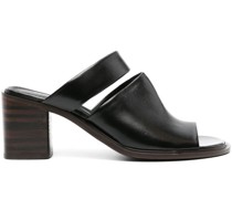 Double Strap 55mm leather mules