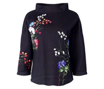 Sweatshirt mit Blumenstickerei